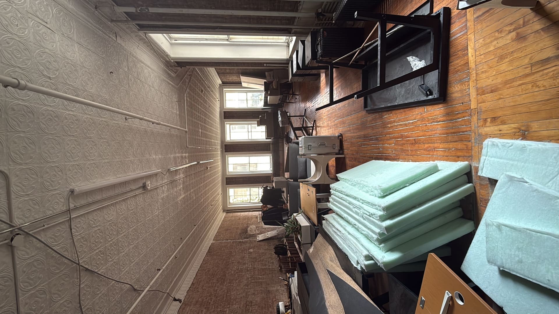 Assembled white dresser in a bedroom